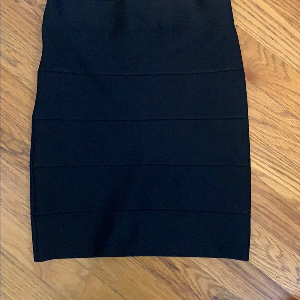 BCBG black mini skirt